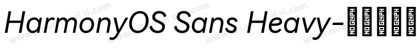 HarmonyOS Sans Heavy字体转换